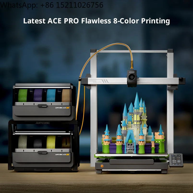 新製品 Anycubic kobra 3 max コンボ 420*420*500 mm ビッグサイズ 3D プリンター、マルチカラー