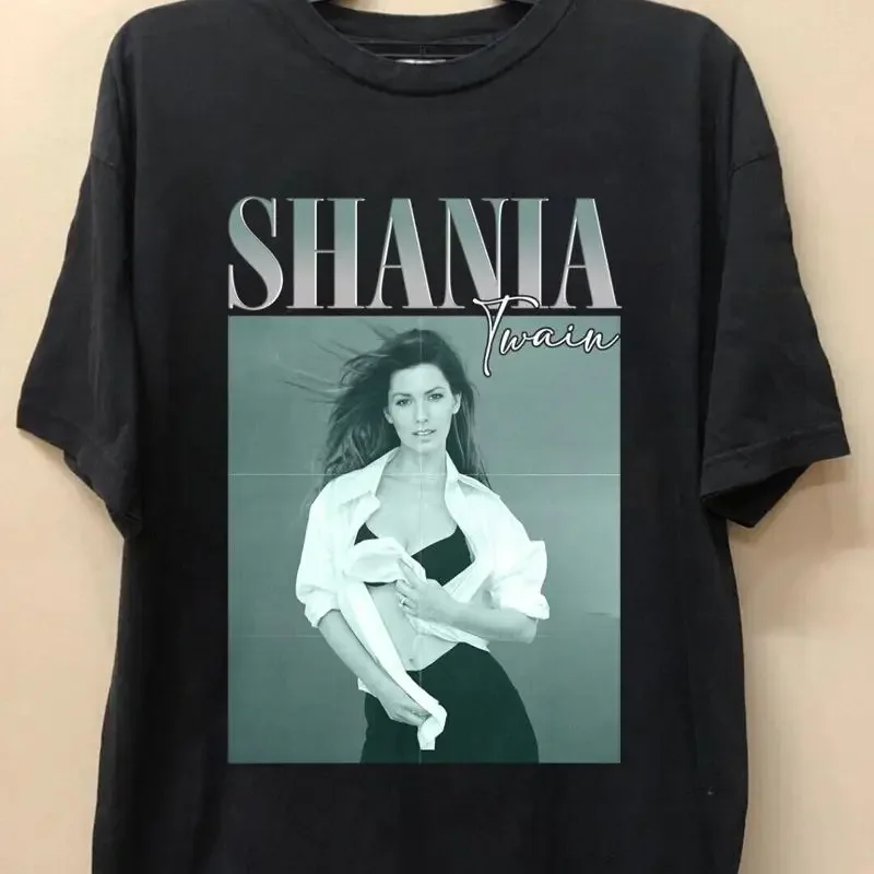 Shania Twain Photographic Image T Shirt HA0691