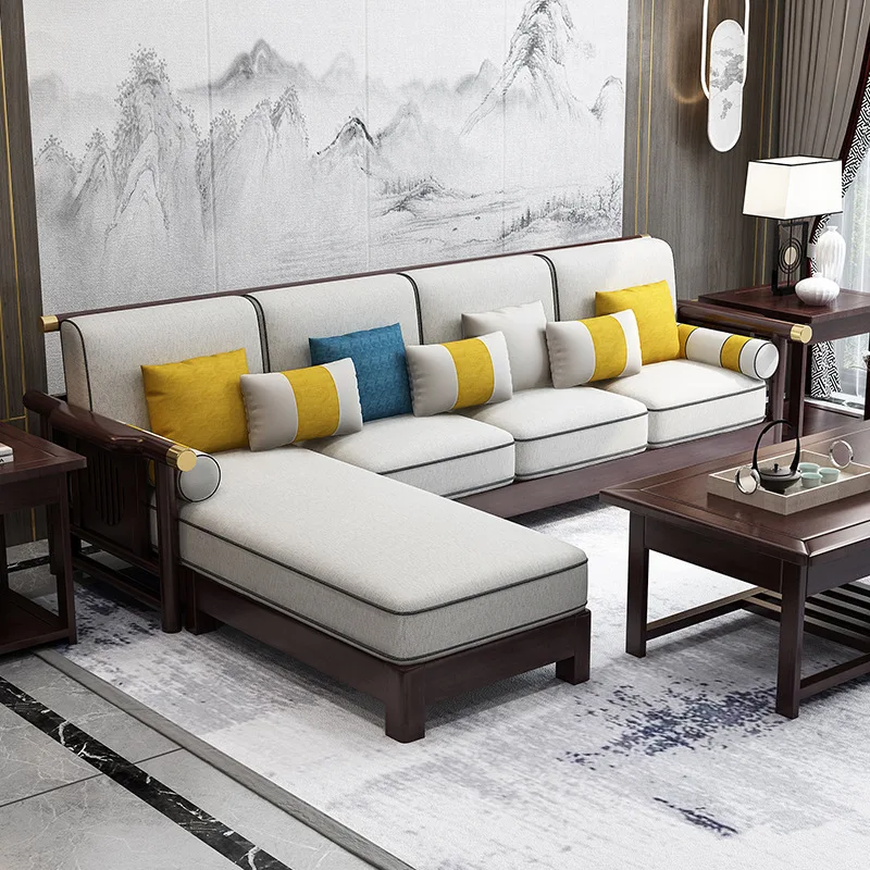 

New Chinese style, sofa, modern, simple, classical, light luxury, living room, zen, Chinese style