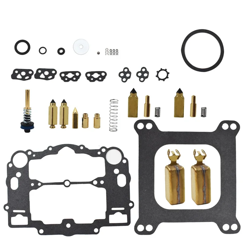 Carburetor Kit For Edelbrock AFB 1477 1400 1404 1405 1406 1407 1411  With Floats and Brass Accelerator Pump
