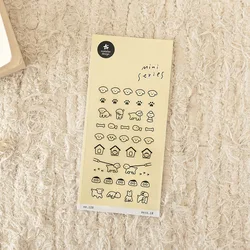 Korean Import Suatelier Mini Puppy Food PET Sticker Scrapbooking Diy Journaling Diary Stationery Sticker School Supplies 128