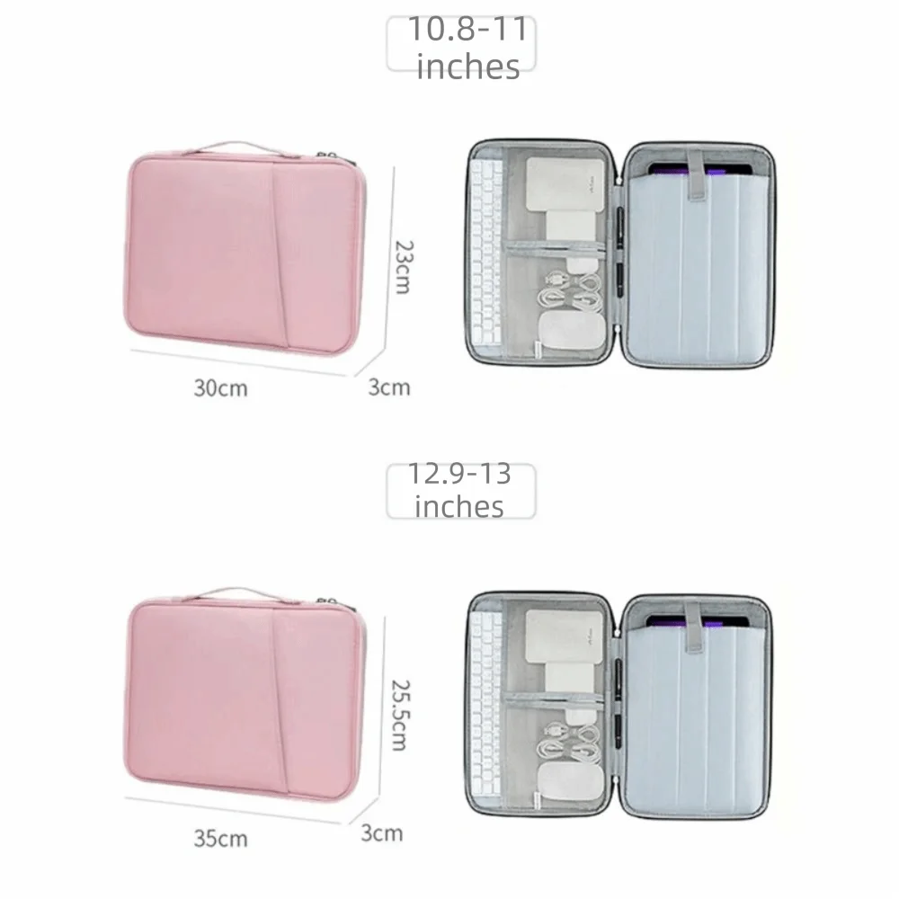 With Handle Portable Laptop Bags Lightweight Ultra Thin Laptop Case Soft Material Dual Zipper Computer Notebook Sleeve