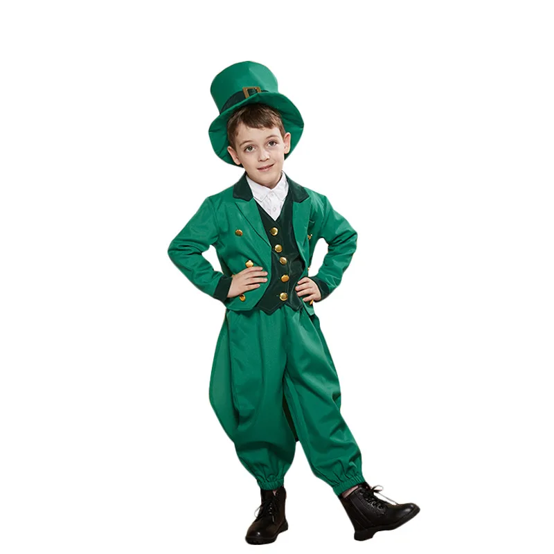 

Source Manufacturer Cross-border Supply Irish Party Carnival Day Clothing Children's St. Patrick's Day Dress