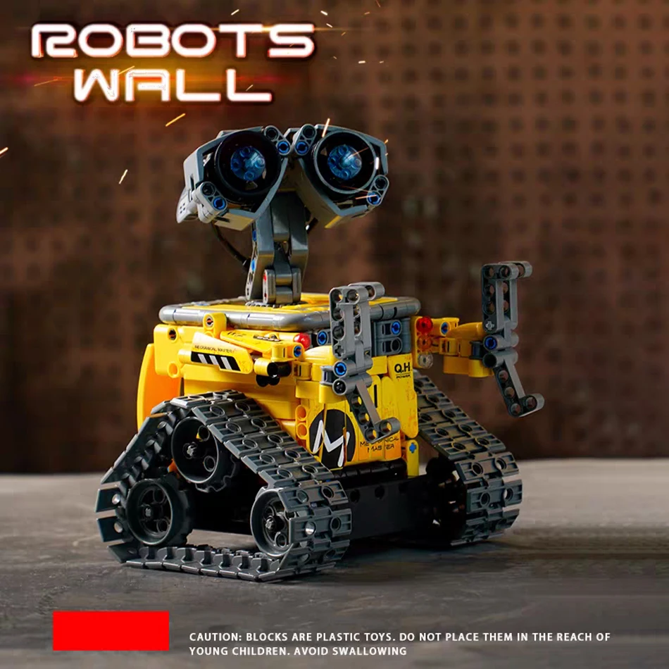 3 IN 1 Technical Transform Wall-E Robot Assembly Building Blocks Bricks Remote Control Educational Toys Childrens Birthday Gifts