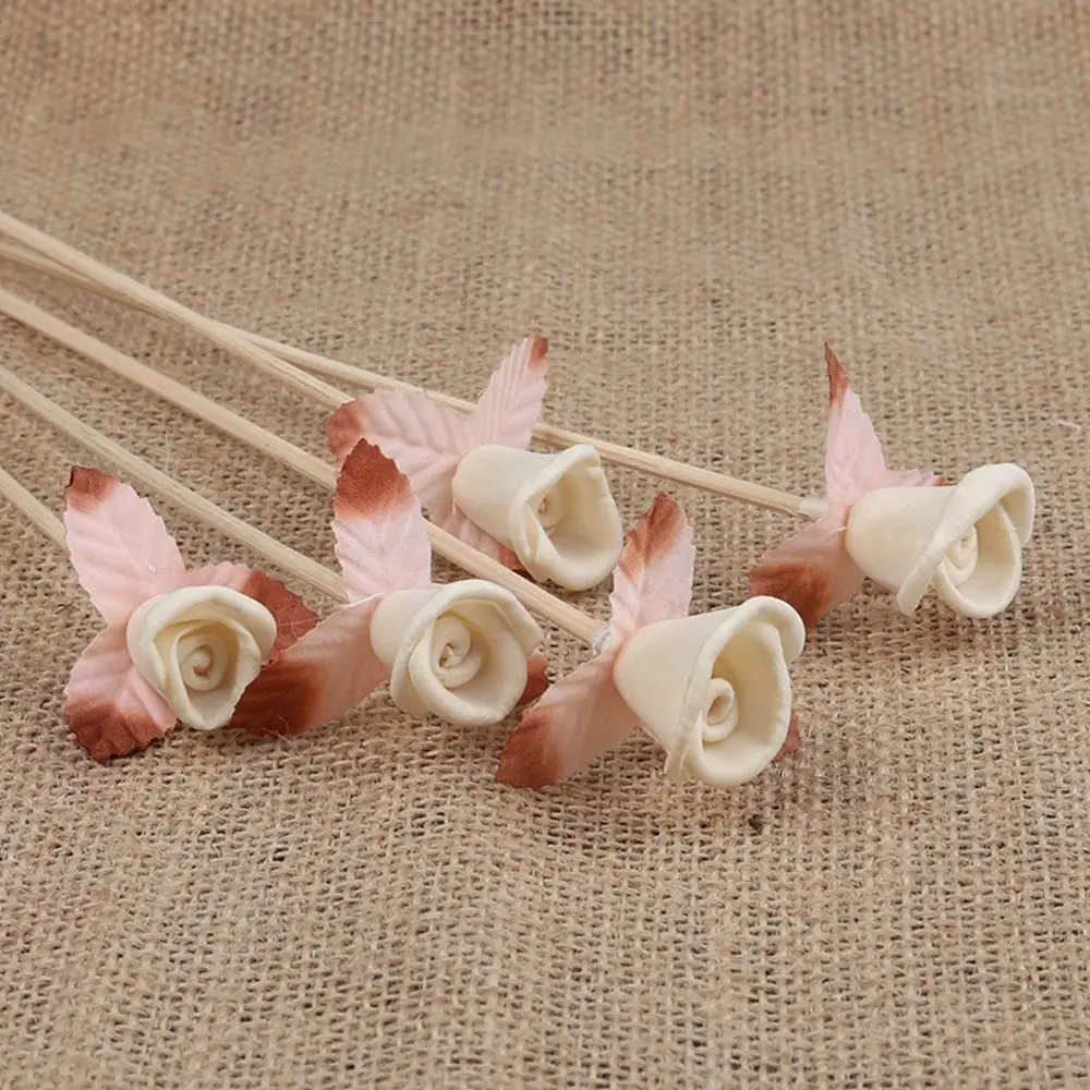 Artificial Flower Perfume Diffuser Sticks Wavy Rattan Reed Fragrance Diffuser Replacement Refill Sticks Air Freshener Room