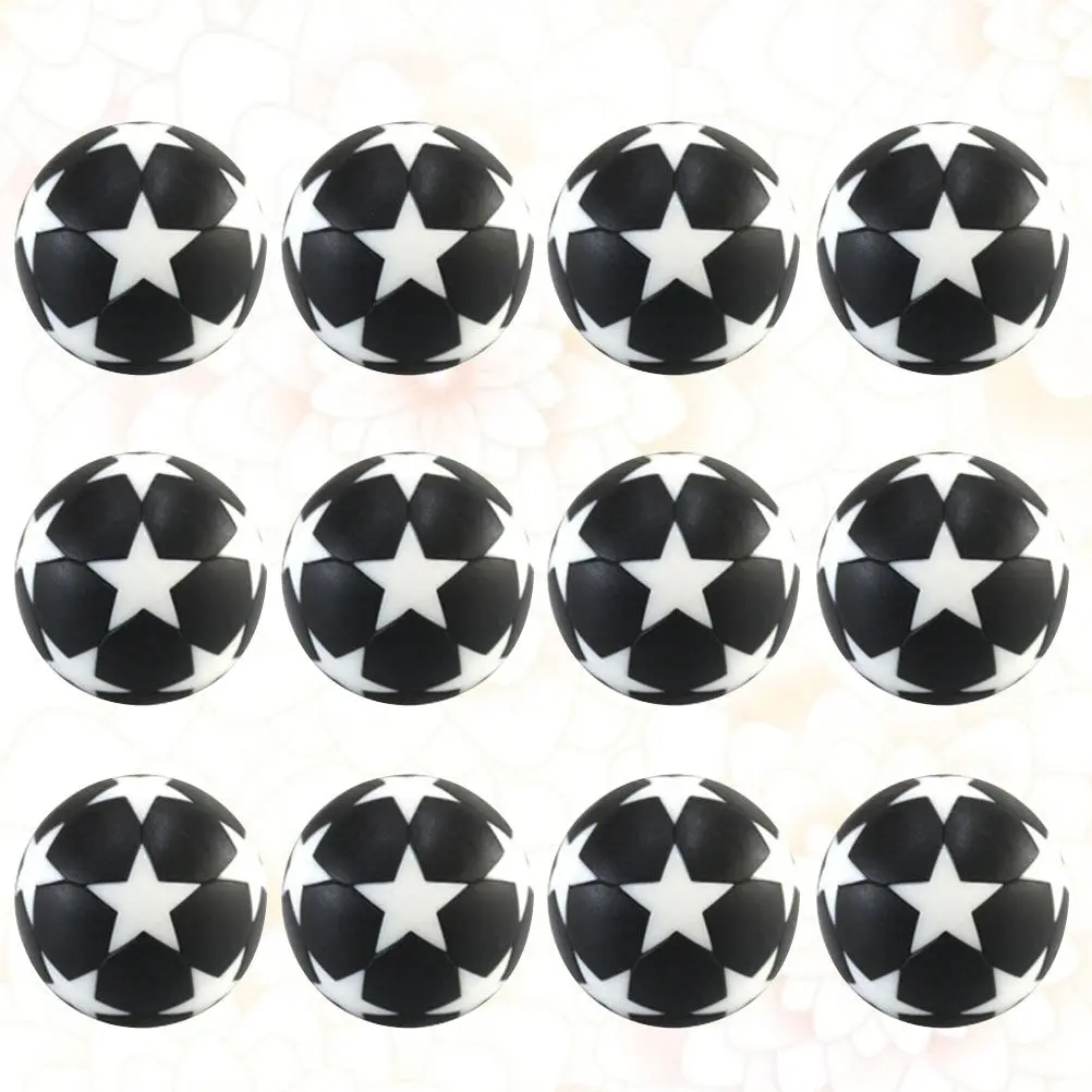 

12Pcs Table Soccer Footballs Foosball Balls 32Mm Diameter Replacement for Standard Size Fast-Paced Soccer Game Accessory