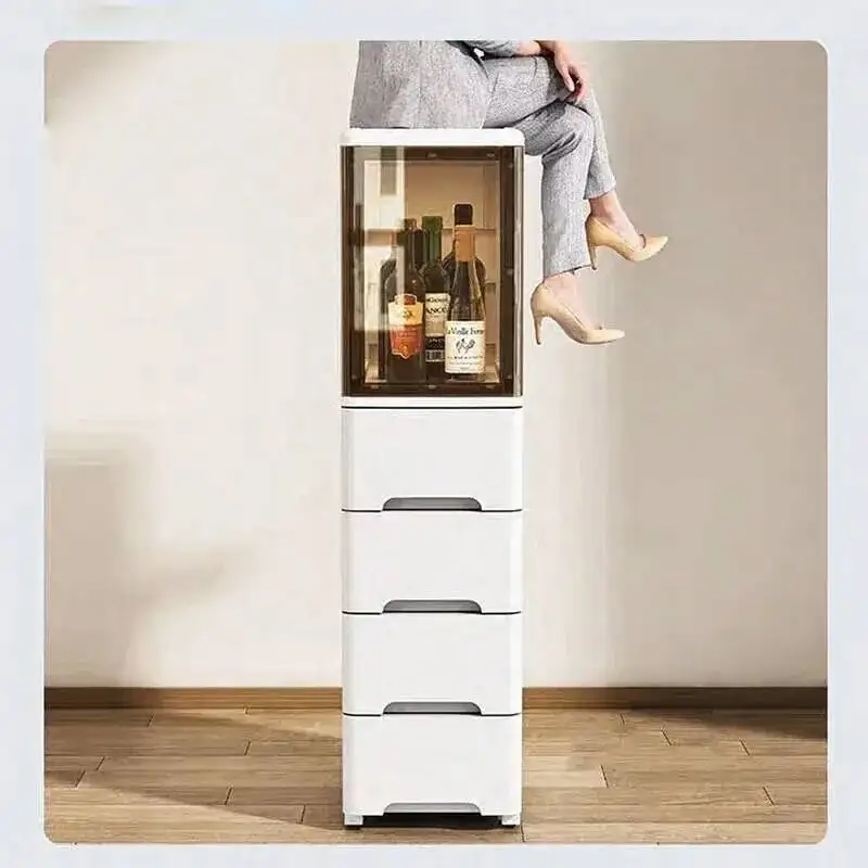 

Plastic Washbasin Bathroom Cabinet for Powder Room Japanese Multi-layer Sand Cabinets Simple Household Storage for Bedroom