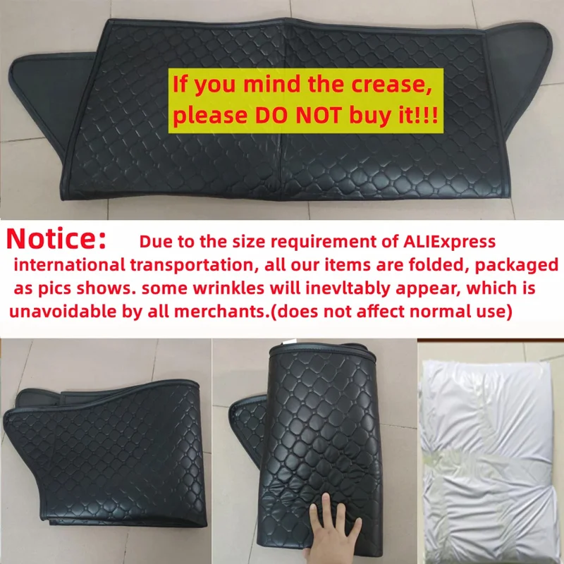 For Xiaomi SU7 2024 2025 Leather Car Rear Trunk Mats Storage Liner Rug Boot Carpet Pad Anti-Slip Protection Interior Accessories view 6