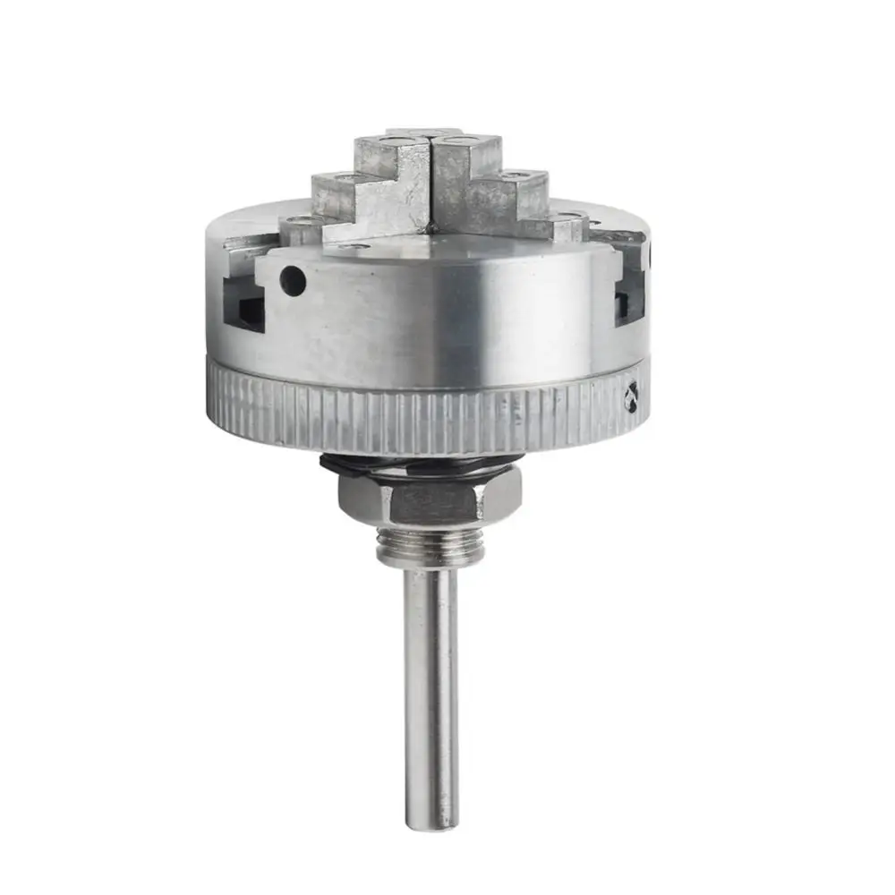 3-Jaw 4-Jaw Mini Drilling Chuck Self-Centering Zinc Alloy Manual Lathe Chuck Durable Connecting Rod Metal Machine Tool Chuck