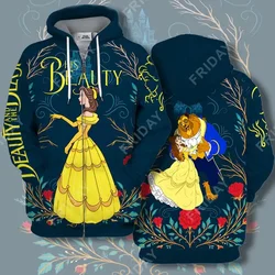 T-shirt Beauty & The Beast Her Beast Couple T-shirt Awesome DN Beauty & The Beast Hoodie  Disney  3D Hoodie 2022