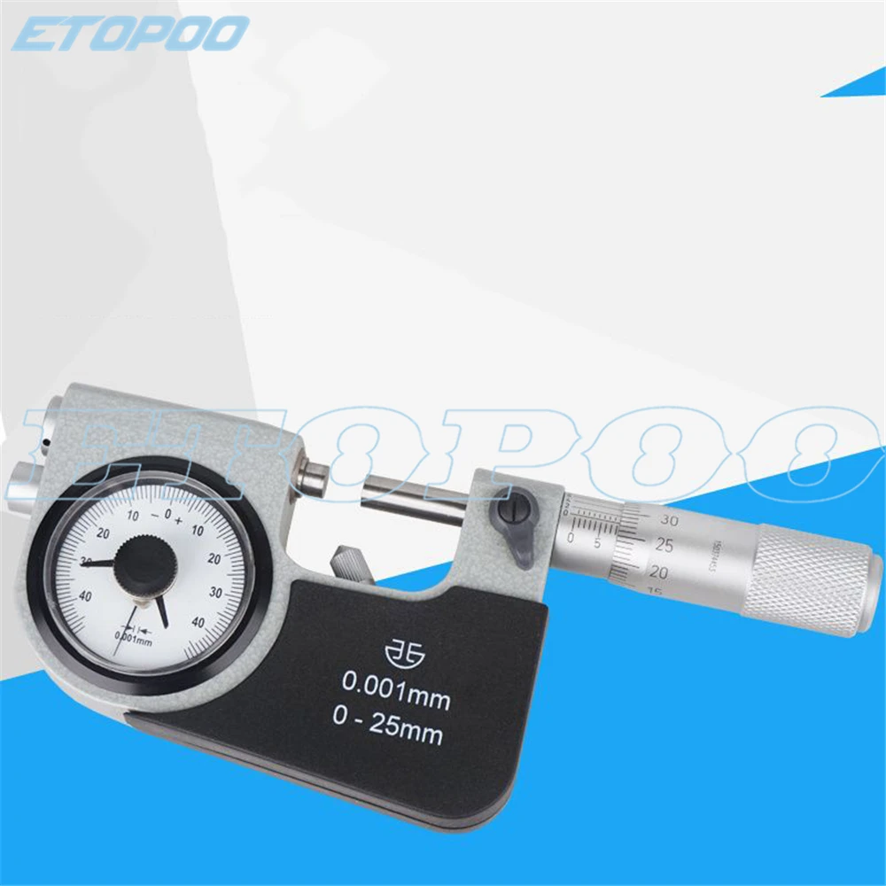 0-100MM Lever outside diameter indicator snap micrometer with dial bulk parts measuring ruler industrial grade screw gauge