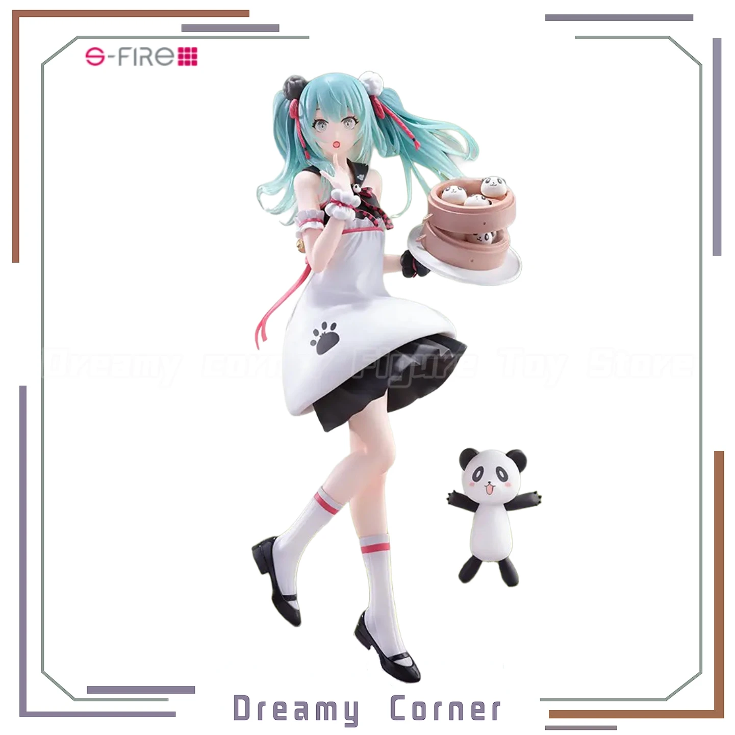

【In Stock】S-FIRE Piapro Characters Piapro Characters Hatsune Miku Panda Steamed Buns Figure Model Toys
