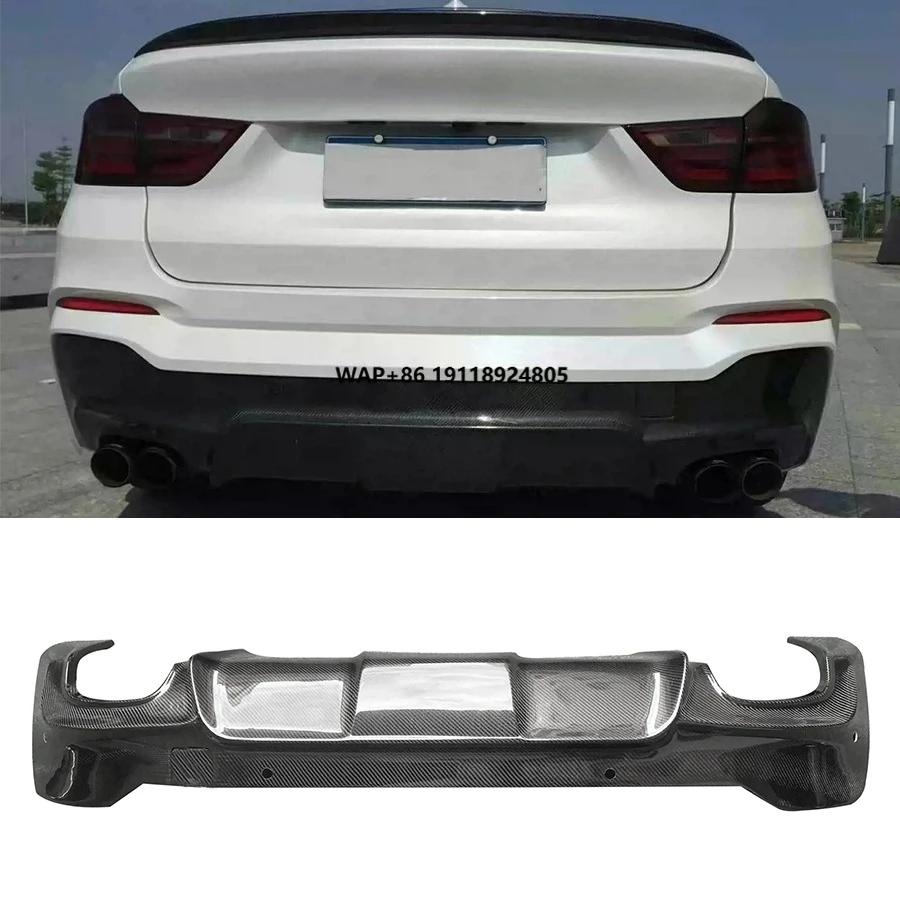 

Carbon Fiber Rear Lip Diffuser for X4 F26 M Sport 2014-2017 Rear Bumper Lip Spoiler Car Accessories