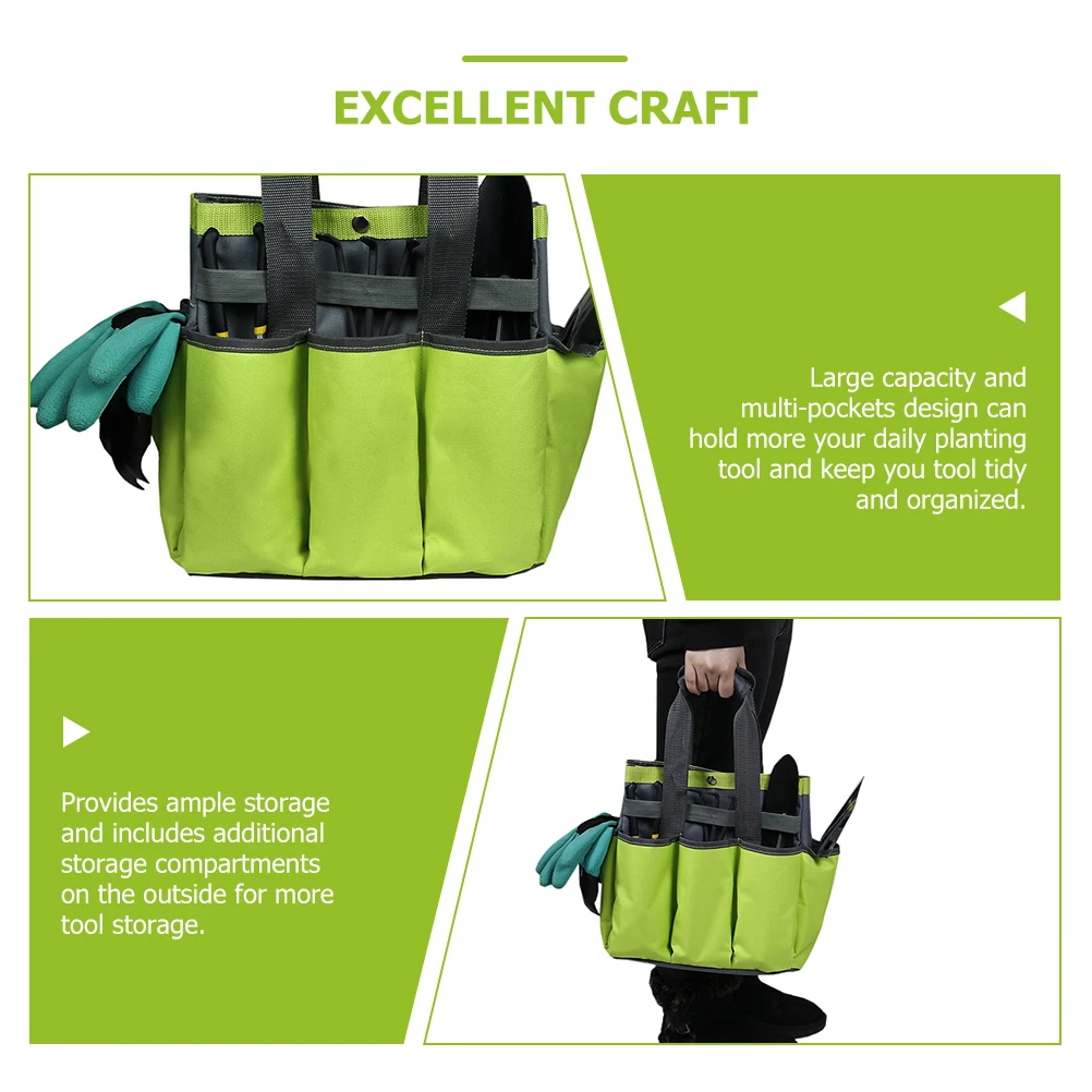 Bolsa de herramientas de jardín, tela Oxford, bolsa de almacenamiento portátil duradera, herramientas de plantación H les, bolsas de jardinería para electricistas, bolsa de herramientas