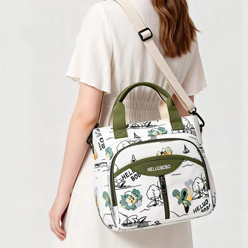 Crossbody Mommy Bag - Large Capacity, Fashionable, Multi-Functional, Divided Design - Maternity Bag for Moms, Lightweight Design