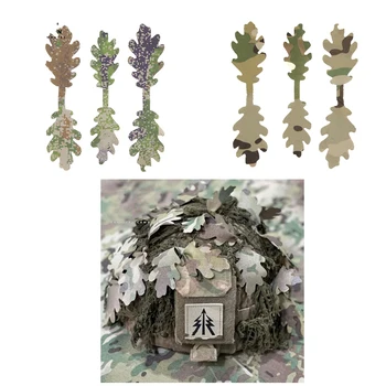 15 ชิ้น/เซ็ตยุทธวิธีการล่าสัตว์ CS Wargame DIY สองด้านแถบพรางสําหรับหมวกกันน็อค DisappearDis