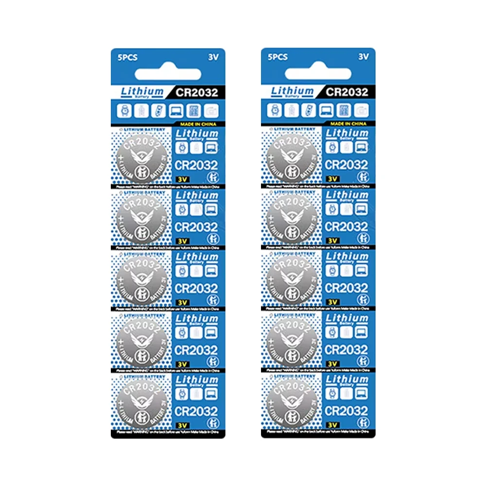 5-100pcs CR2032 CR 2032 3V Lithium Battery For Watch Calculator Clock Remote Control Toys Button Coins Cell