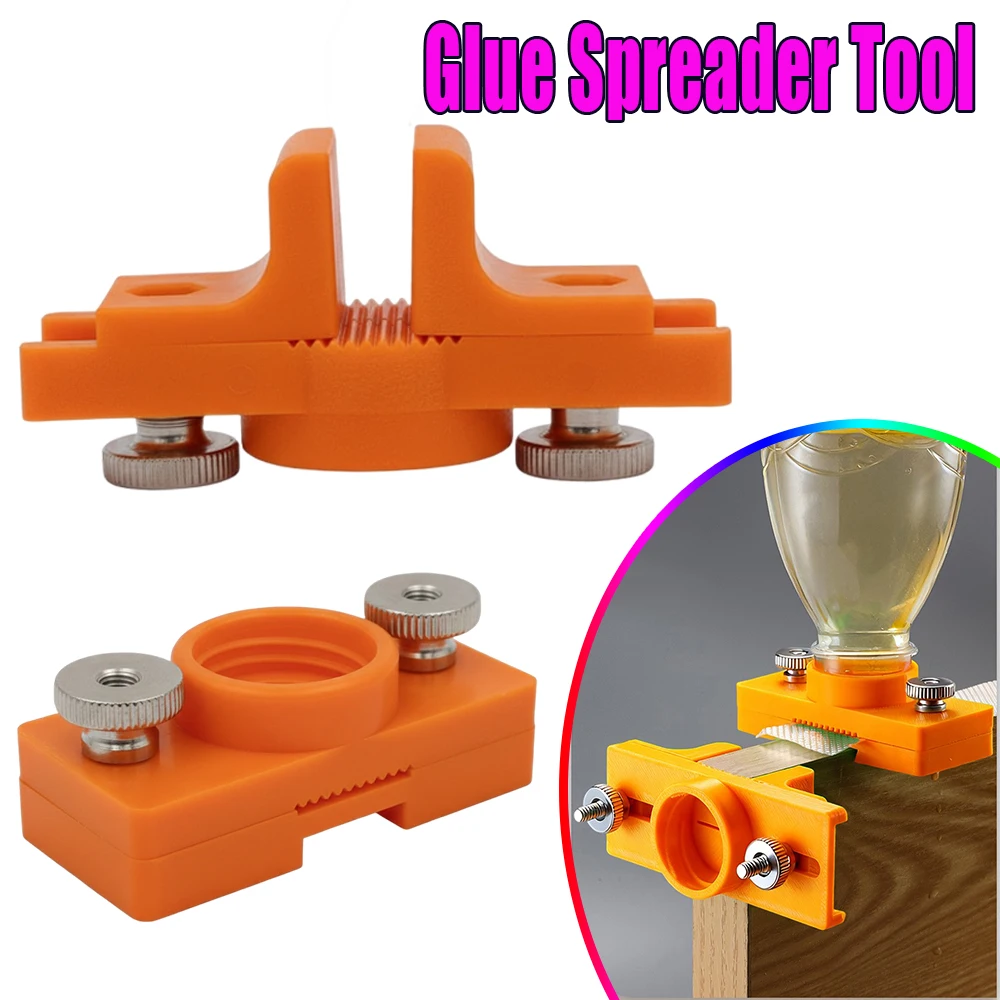 

Precise Glue Spreader Tool Handheld Adhesive Applicator Adjustable for Woodworking Cabinet Installation Panel Edge Banding