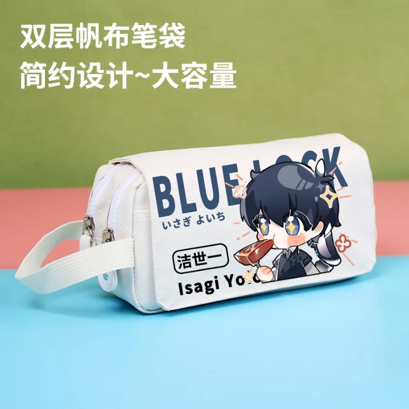 Anime BLUE LOCK Cos Kunigami Rensuk Itoshi Sae Bachira Meguru Chigiri Hyoma ecc. Astuccio regalo Unisex semplice di grande capacità