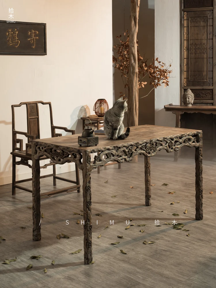 Chinese antique old furniture as old calligraphy table