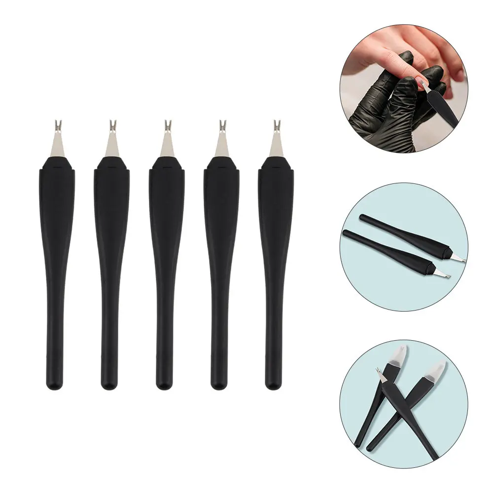 

5Pcs Cuticle Remover Tool Dead Skin Pusher Nail Manicure Set V-Shaped Shovel for Soft Smooth Nails