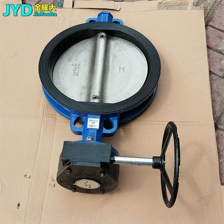 Turbine clamp butterfly valve D371X-10/16 manual gear rotating butterfly valve water valve 12 inch DN250 300 400