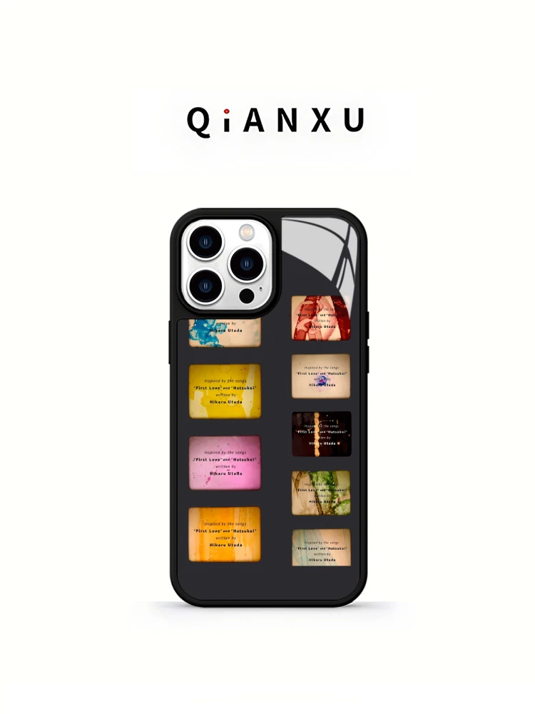

QX Anti-Fall Glass Phone Case for 16Promax New Style Women's Model with Lanyard Simple High-End Feeling Eco-Friendly