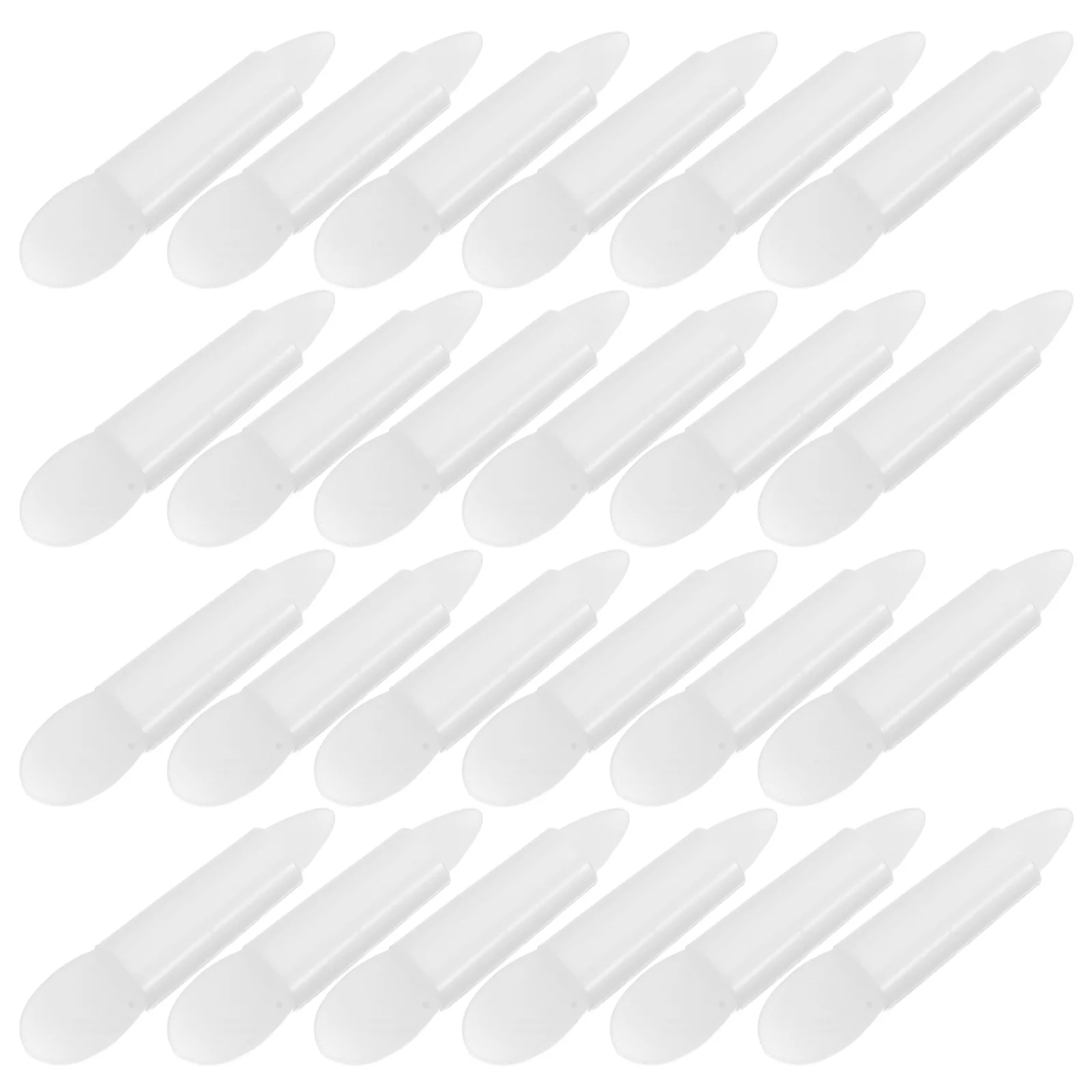 

50pcs Silicone Lip Brushes Dual-Ended Makeup Applicators Travel Size For Cream Lipstick Eyeshadow Glitter Lips Portable Reusable