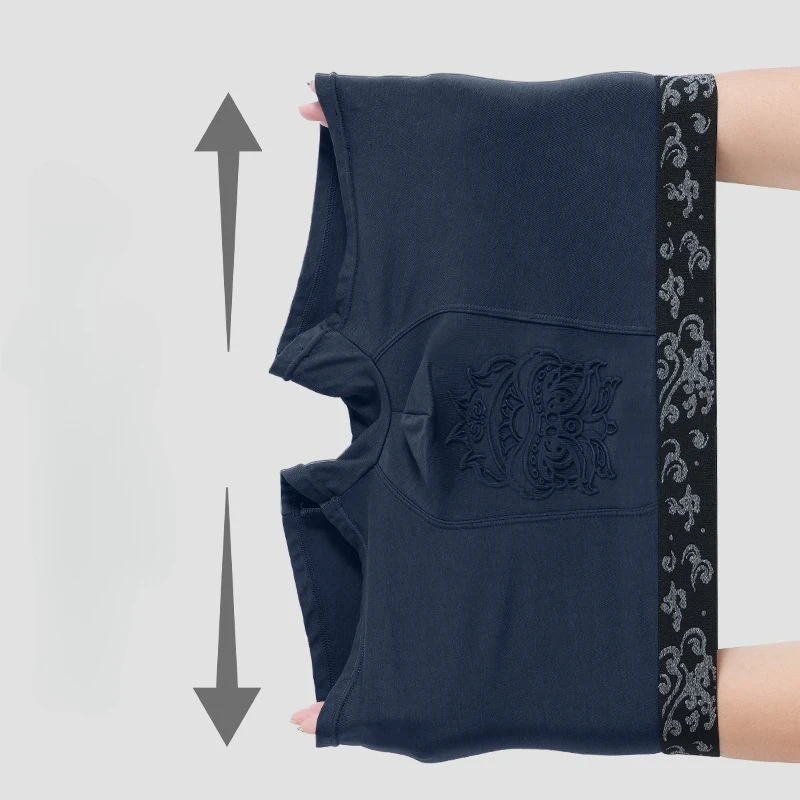 【 Shop Sales 】 High-grade Cotton Jacquard Men's Underwear Boxer Shorts Printed Modal Cotton Men's Trousers Breathable New Style