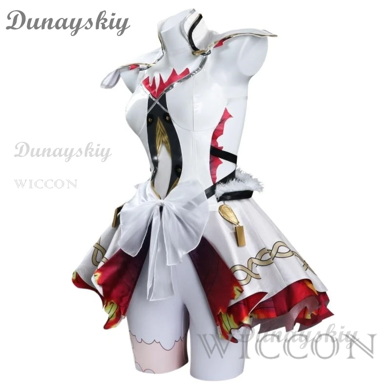 Gioco Wuthering Waves Chun Costume Cosplay Fashion Sweet Uniform Dress Set completo con Prop Halloween Party gioco di ruolo abbigliamento XXXL