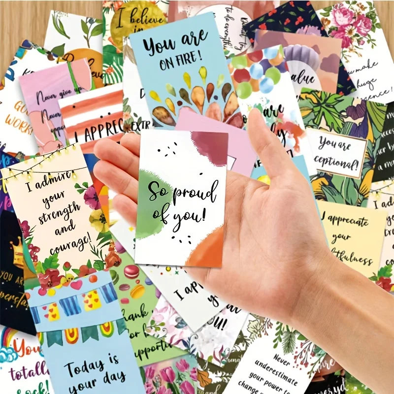 72 pieces Inspirational Affirmation Cards for Daily Motivation - Women and Men Encouragement Cards