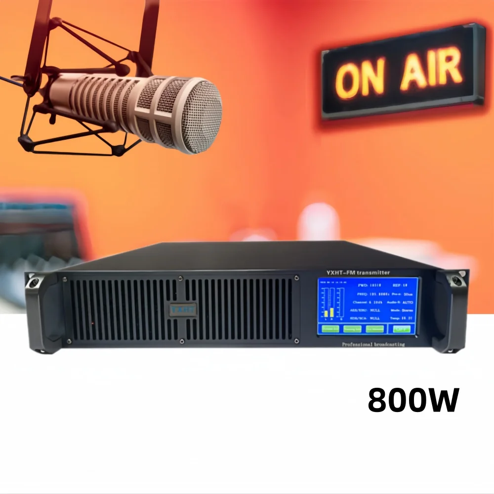 

Compact High-Power 800W FM Broadcast Transmitter – Touch-Screen Enabled Solution