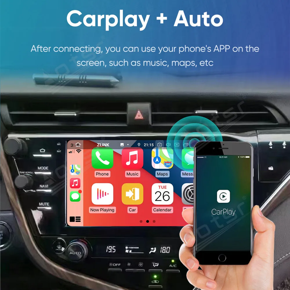

Android 13 Carplay For Toyota Camry 2018-2020 GPS Navigation Car Radio HD Touch Screen Auto Stereo Car Accessories