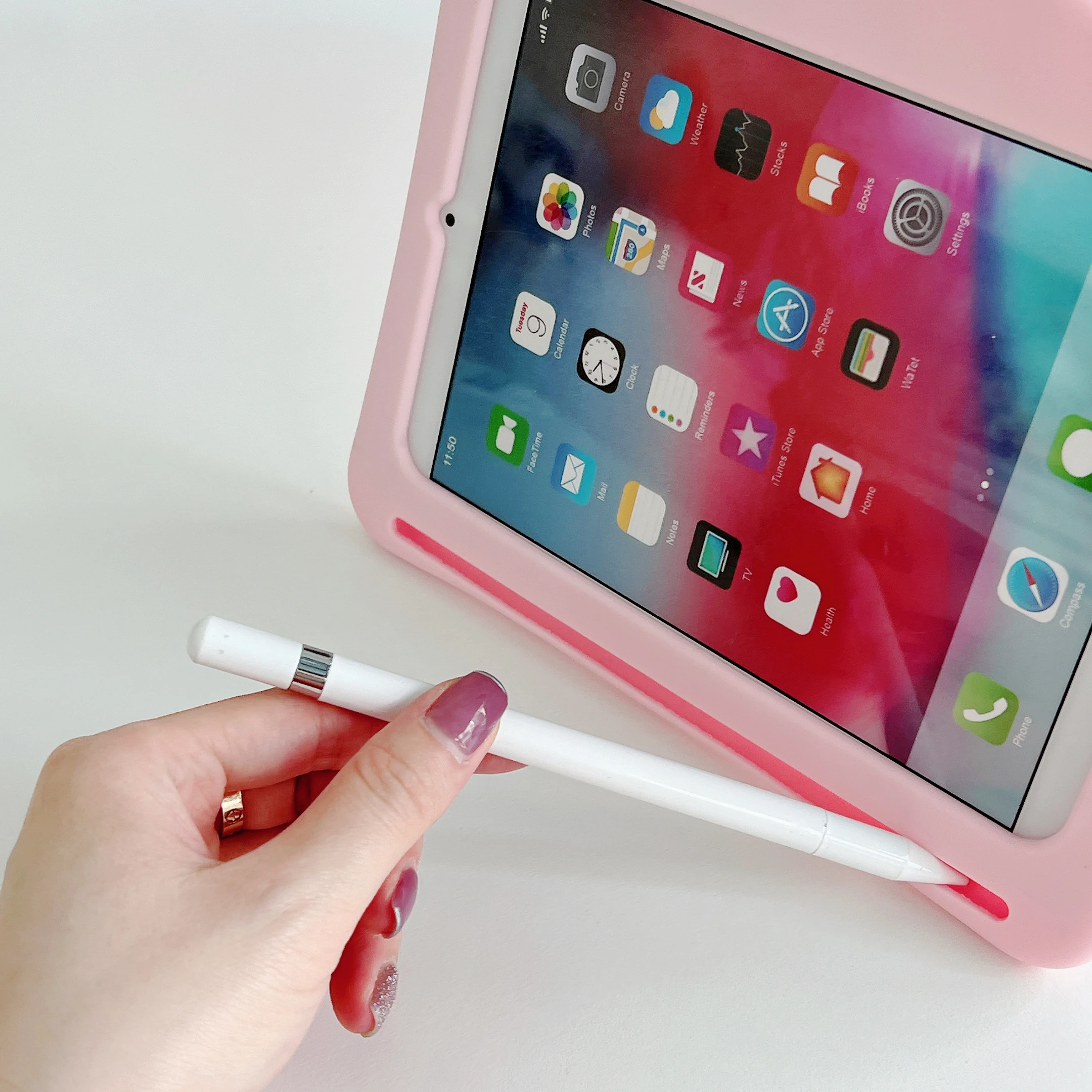 3D يونيكورن 360 ° حامل حافظة لجهاز IPad A16 2025 2024 Air11 Mini 1 2 3 4 5 6 Pro 11 9.7 10.2 IPad6 7 8 9 10th IPad Air 4 5 #6