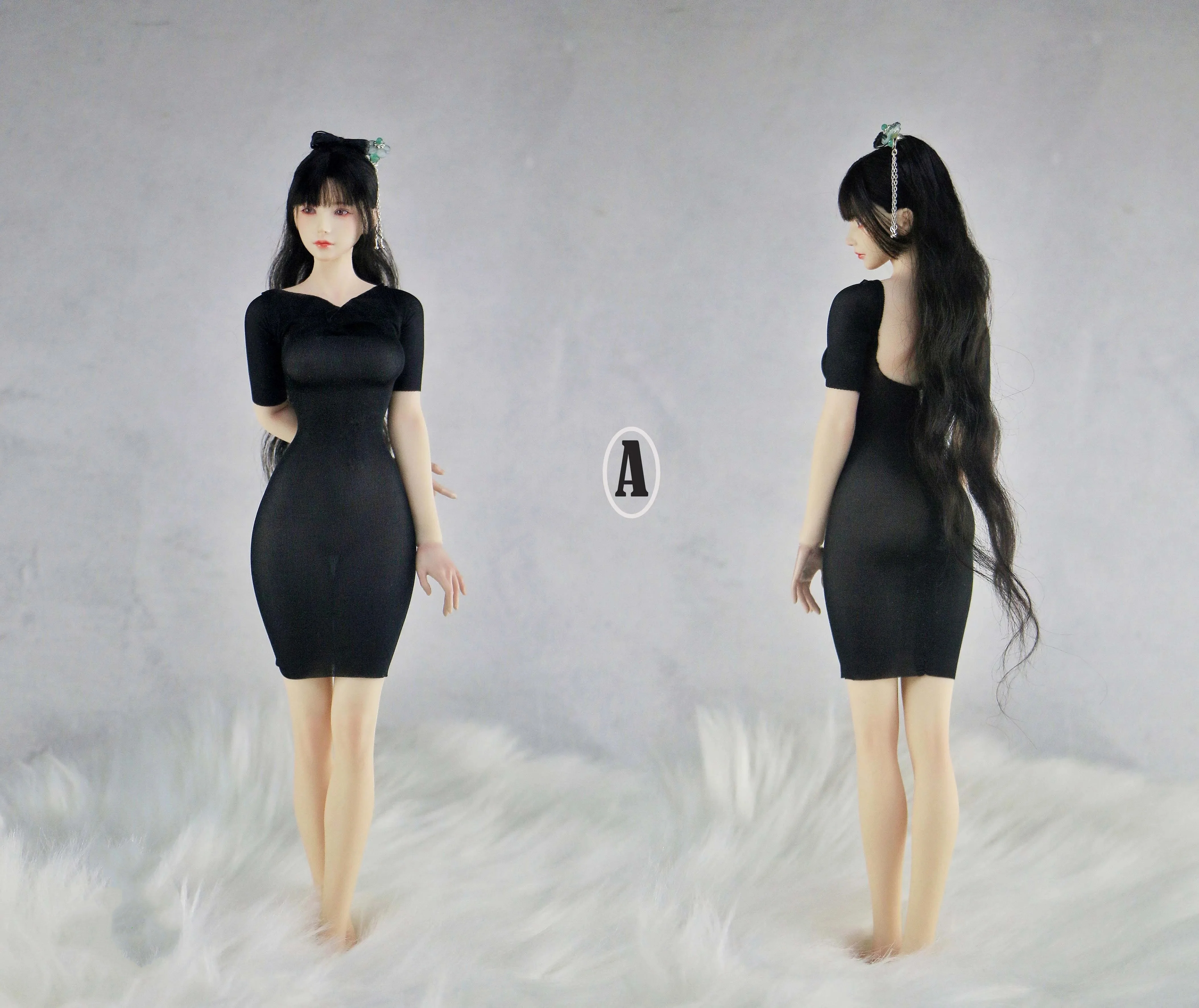 1/6Tight-fitting Dress backless ultra-thin clothes Model    Suit  Fit 12'' Action Figure Body  ModelToys