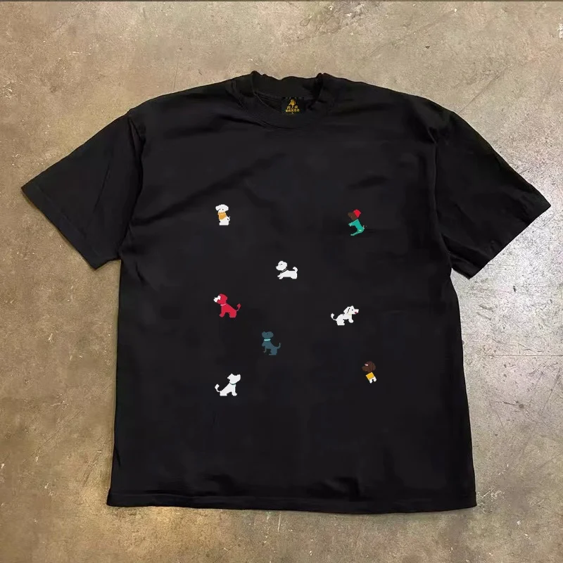 Loose Fit Cotton T-Shirt Unisex Short Sleeve Double Thread UPUPXIA Hero Print Sweat Absorbent round Neck Casual Summer Top