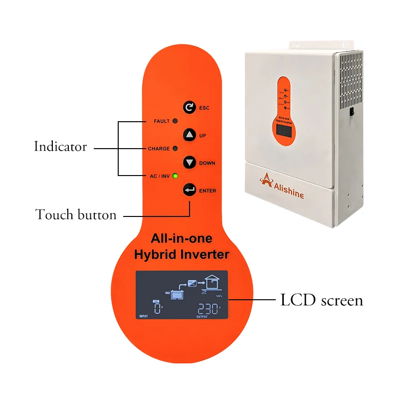 Pure Sine Wave Off Grid 5Kw Hybrid Solar Inverter with Mppt Power Charger Controller