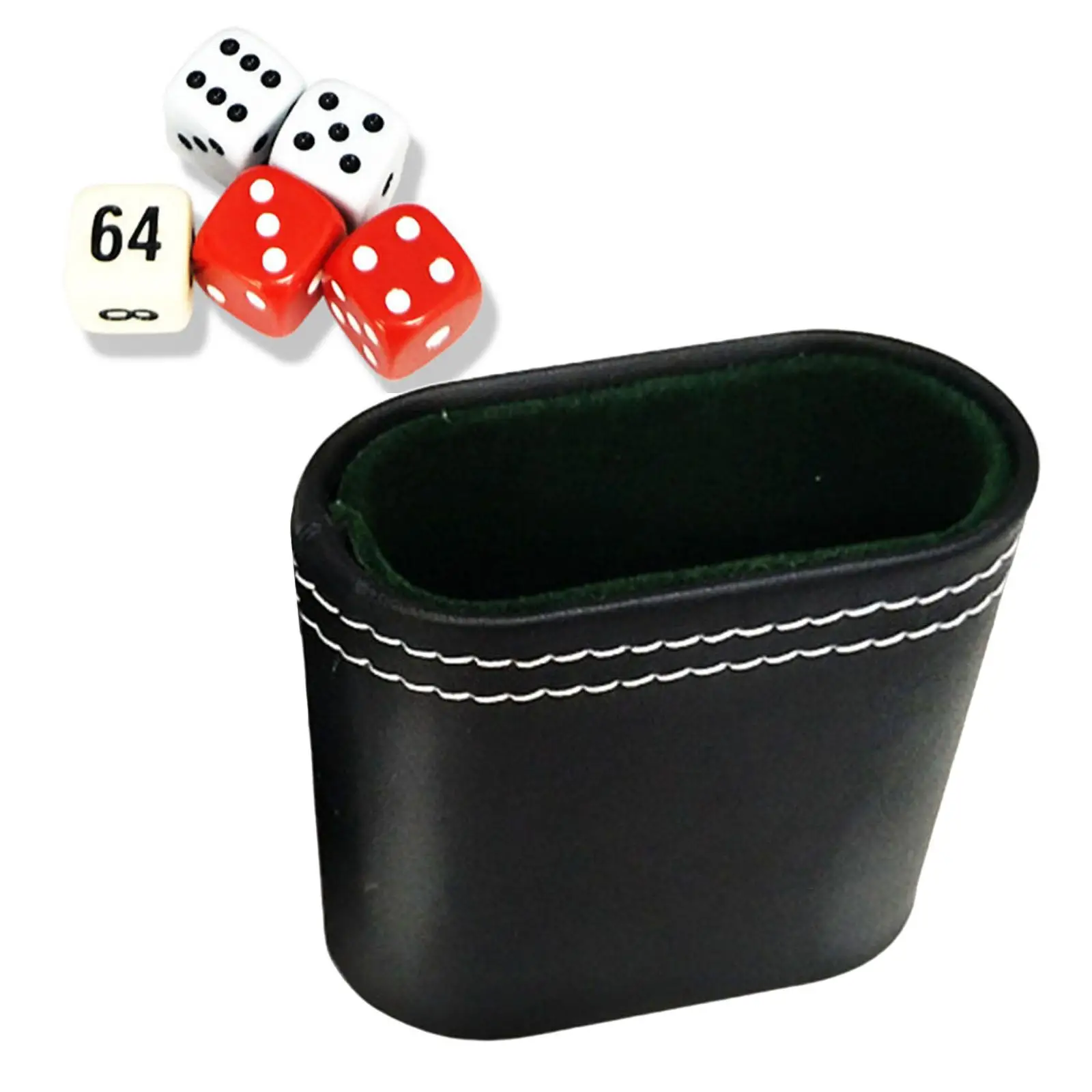 PU Leather Leather Cup Shaker Quiet Shaking Game for Family