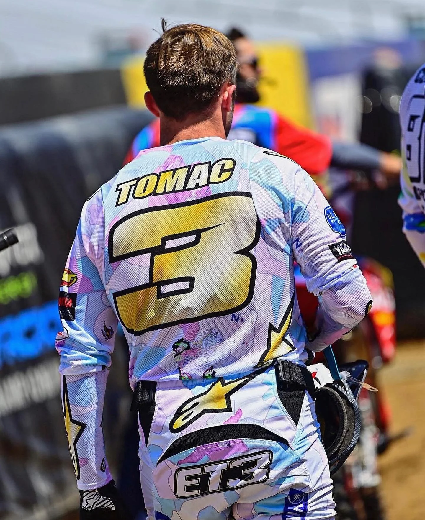 Kawasaki Rider Eli Tomac No.3 Super todoterreno motocicleta carrera 450sx traje de montar, Top de manga larga de secado rápido transpirable neutro