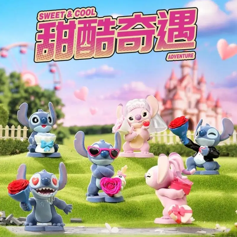 

Лидер продаж, подлинная серия Disney Stitch Sweet And Cool Adventure, слепая коробка, исповедь, вечный цветок, подарок на день рождения