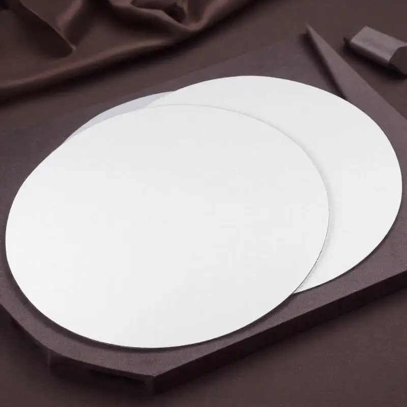 

1pc 30Cm Round Canvas Boards Oil Acrylic Tempera Painting Set Durable Artist Canvas Panels Premium Quality White Sketchpad For