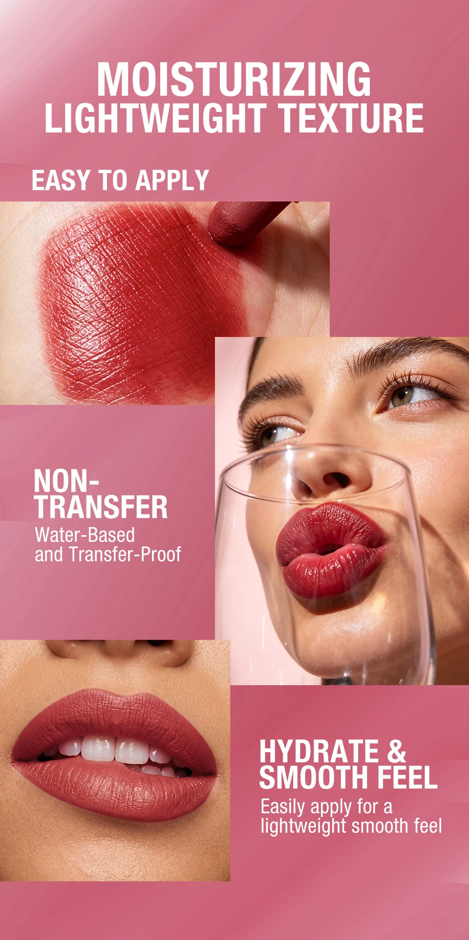 Lip Dye Marker Lipstick Pen High Pigment Lip Stain Long Lasting Smudge Proof Non Stick Cup Lip Tint Makeup Lips Contour Cosemtic