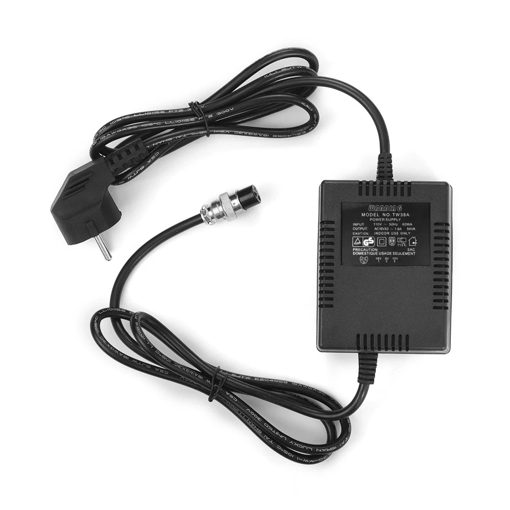 Mixing Console Mixer Power Supply AC Adapter 18V 1600mA 60W 3-Pin Connector 220V Input for 10-Channel or above Mixing Consoles