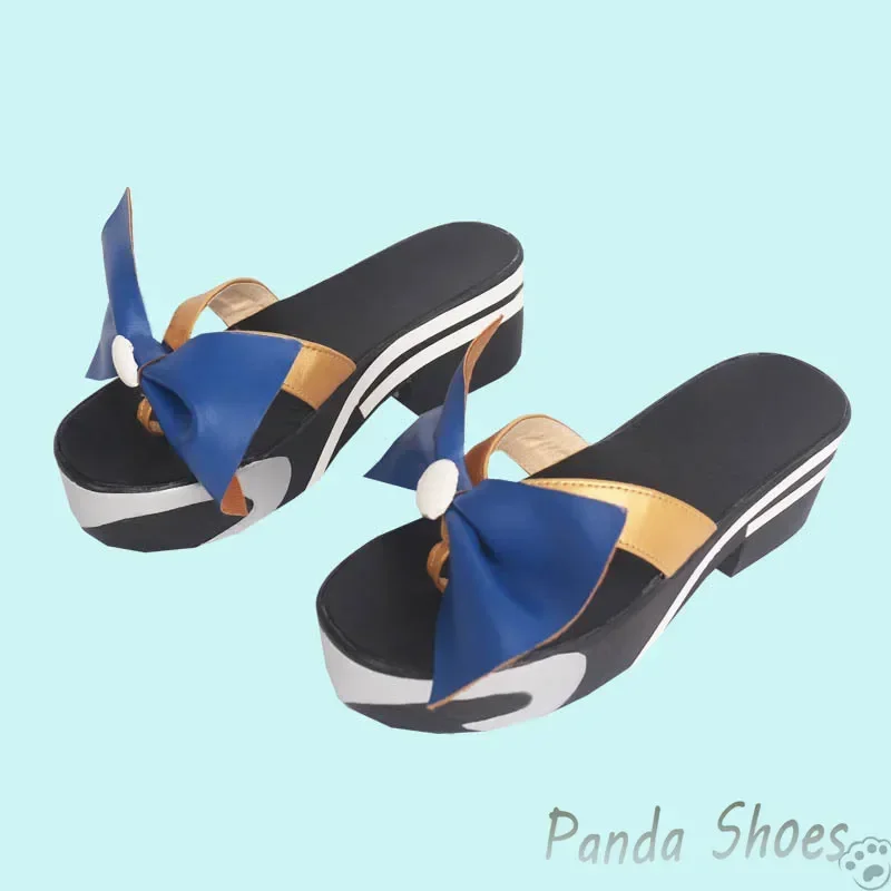 Genshinimpact Sangonomiya Kokomi Cosplay Shoes Anime Game Clogs Boots Comic Cosplay Costume Prop Shoes for Con Halloween Party