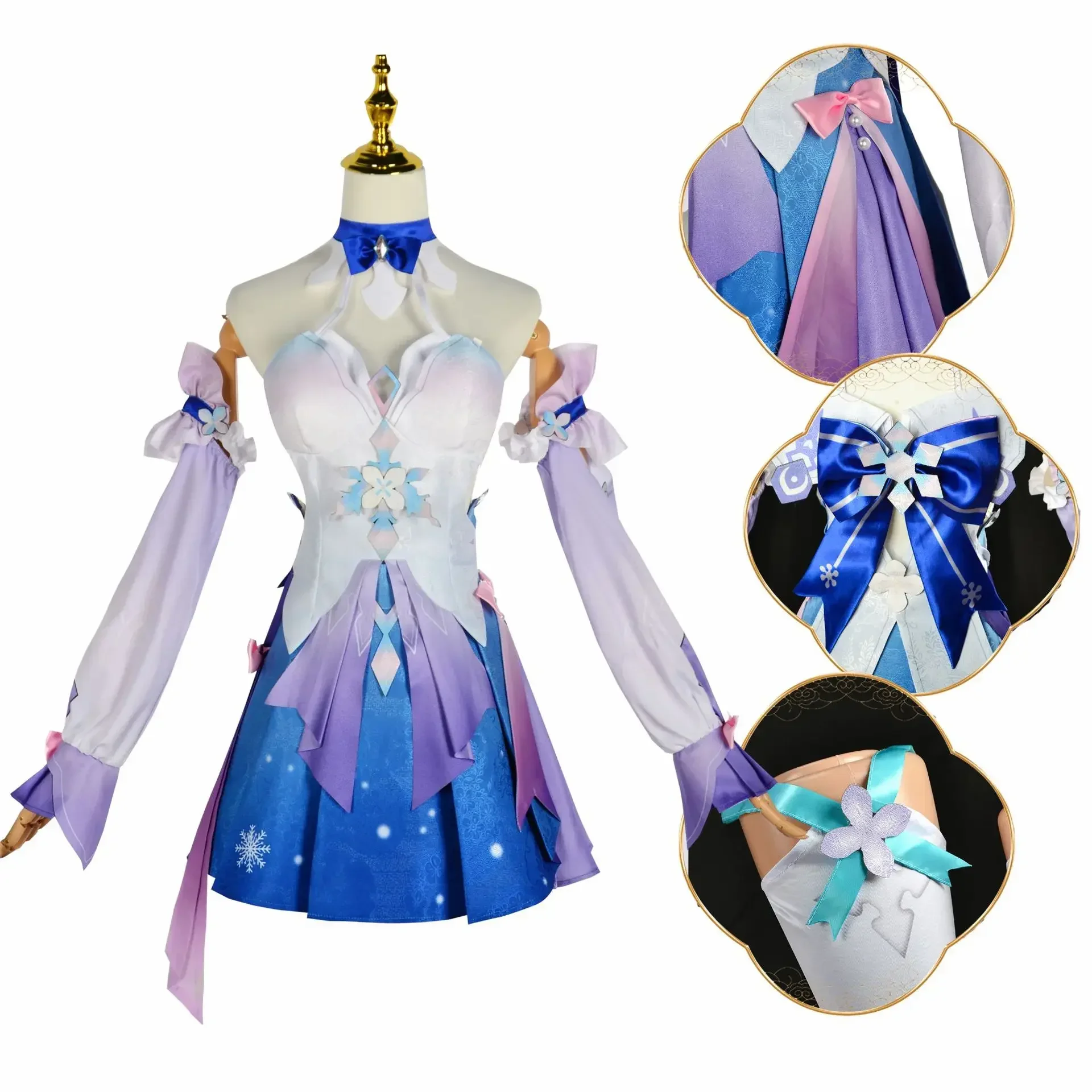 

Honkai Star Rail New Skin March 7th Cosplay Costume Game Honkai Star Rail March 7th New Skin Costume and Cosplay Wig