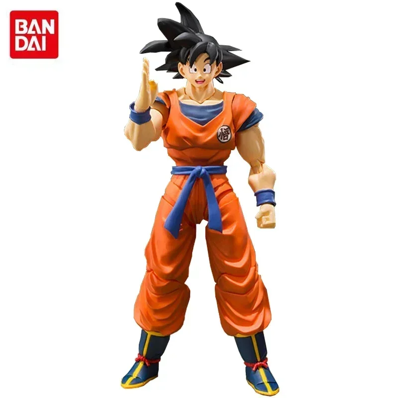 In Stock BB Anime Figure Bandai Dragon Ball Z   SHF Super Saiyan Black Hair Son Goku Kakarotto 2.0  Action Toys