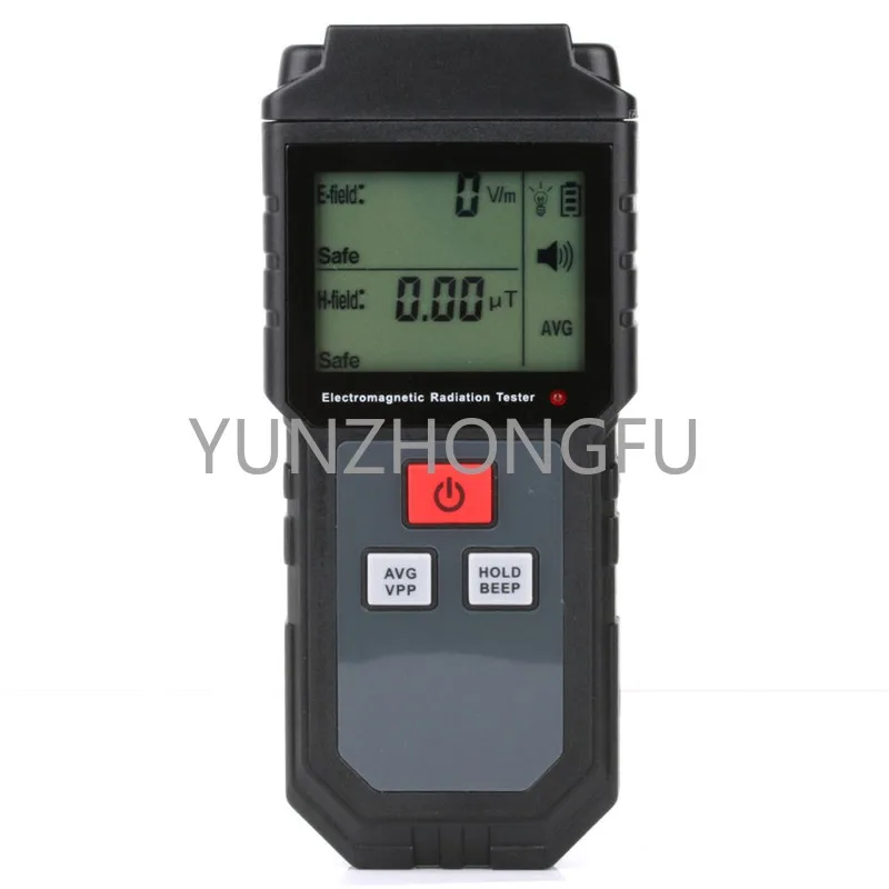 RZ825 Electric Field & Magnetic Field Tester Sound Light Alarm Electromagnetic Radiation Tester