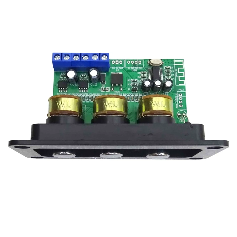 2X Bluetooth Amplifier Power Audio Board 20Wx2 Stereo Amp Sound Amplifiers AUX U Disk Decoder Treble Bass Adjustment