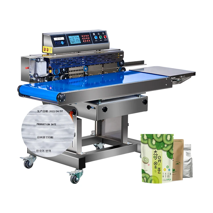 TEPPS 430BP Continuous Aluminum Foil Plastic Bag Band Sealer Intelligent Pouch Packaging Sealing Machine With Coding Expiry Date