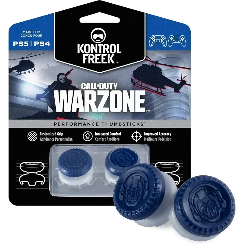 KontrolFreek Call of Duty: Warzone Performance Thumbsticks for PlayStation 4 (PS4) and PlayStation 5 (PS5)  2 High-Rise, Hybrid